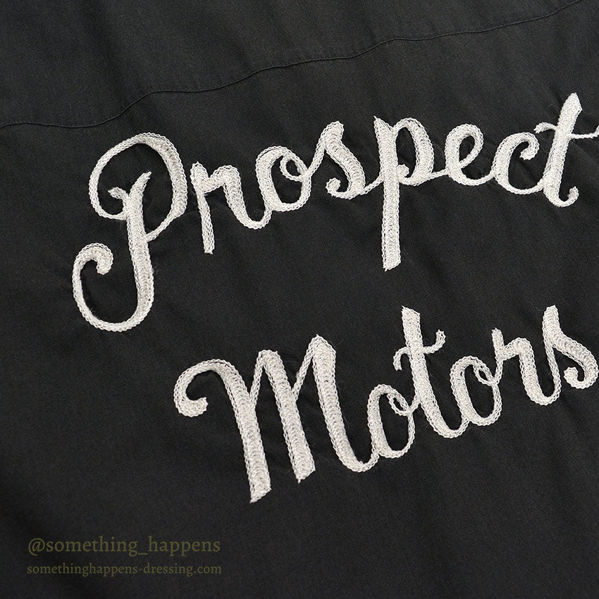 1980's KING LOUIE PROSPECT MOTORS TWO-TONE BOWLING SHIRT... XL
