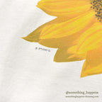 1990's ONEITA SUN FLOWER T-SHIRT ... L