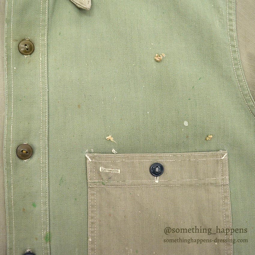 1940's WASHINGTON DEE CEE TWO-TONE HBT SHIRT / EXTREMELY RARE ...