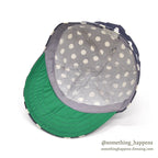 1970's~ KROMER POLKA DOTS CAP / NAVY... 71/2