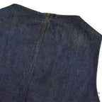 1920's~ DENIM HUNTING VEST / UNUSUAL, EXTREMELY RARE...