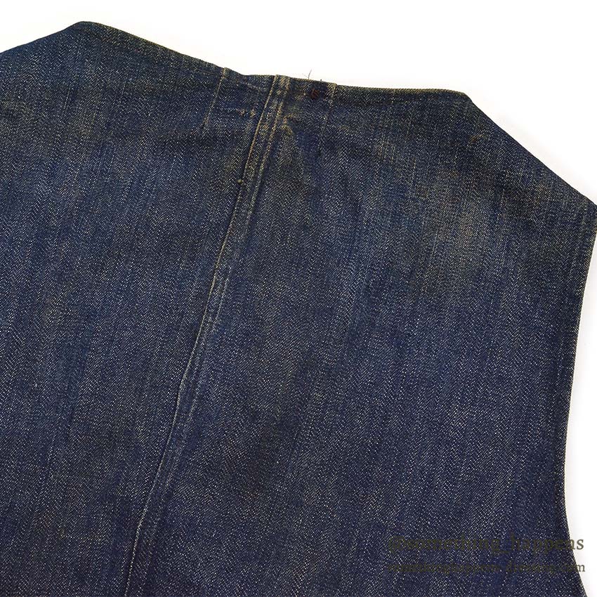 1920's~ DENIM HUNTING VEST / UNUSUAL, EXTREMELY RARE...