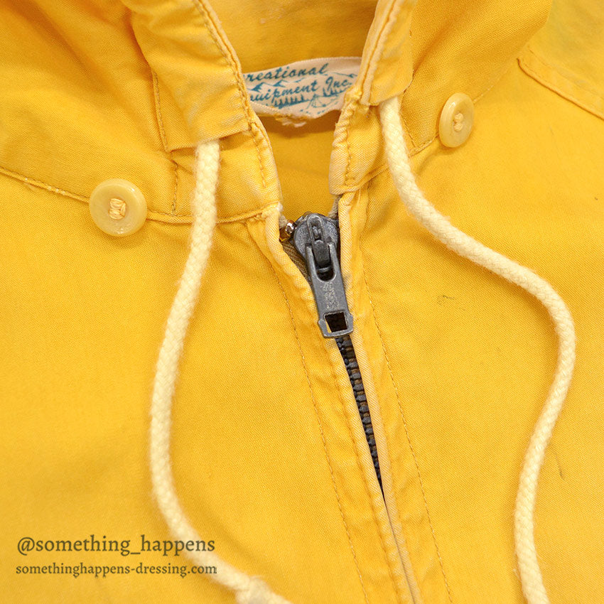 1960's REI ALPINE PATROL VENTILE PARKA / YELLOW...