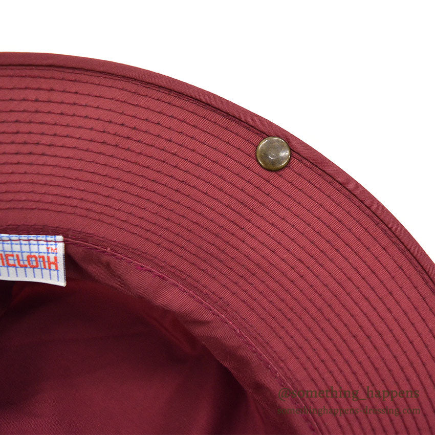 1980's DEADSTOCK COLUMBIA TECHNICLOTH SUN HAT / BURGUNDY RED...L