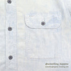 1960's SEARS CHAMBRAY SHIRT / SUPER FADED ...