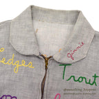 1950's~ CAMPERS TRAIL FULLY EMBROIDERED MEMORIAL JACKET / EXTREMELY RARE...