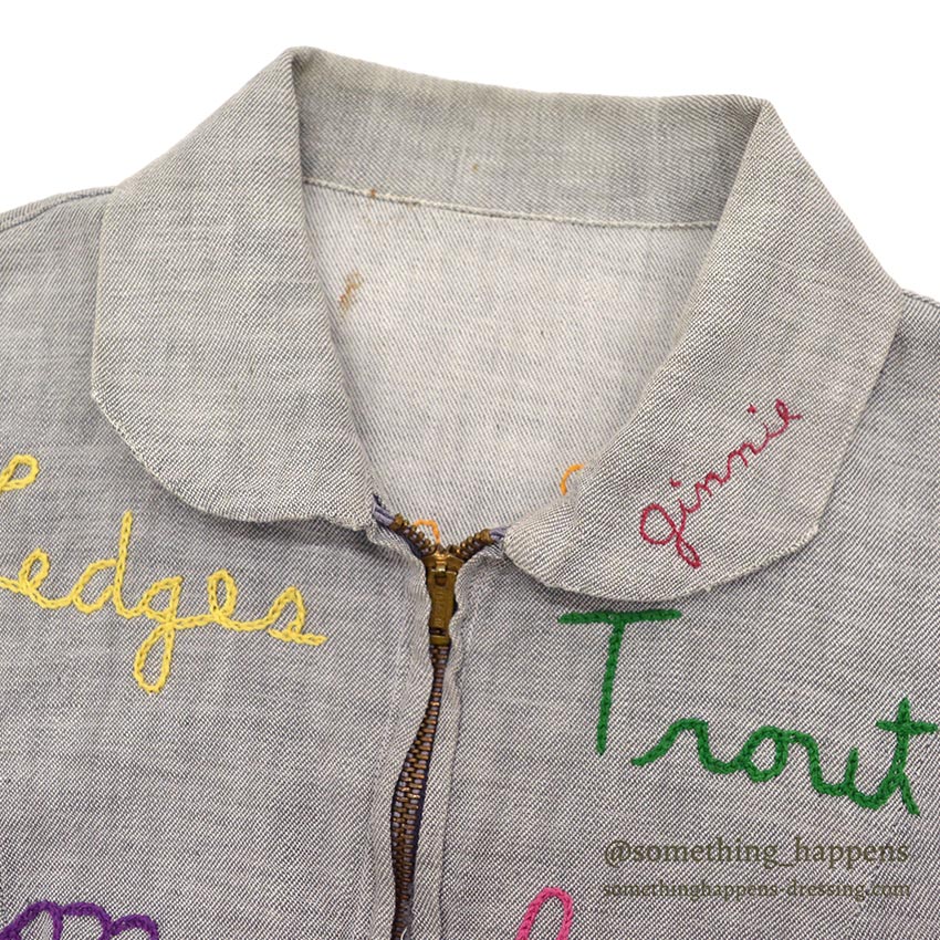 1950's~ CAMPERS TRAIL FULLY EMBROIDERED MEMORIAL JACKET / EXTREMELY RARE...