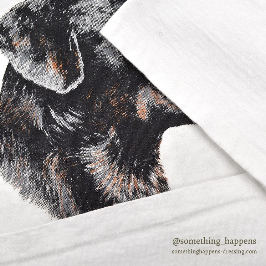 1990's BLACK LABRADOR RETRIEVER PRINT T-SHIRT...