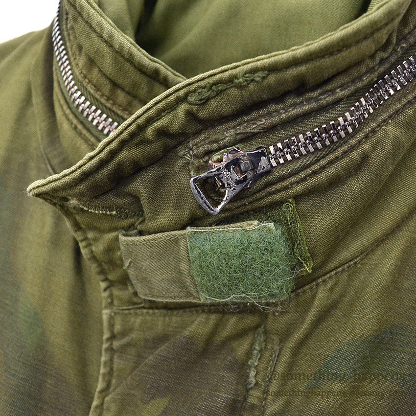 1960's USARMY M-65 HAND PAINTED CAMO JACKET / 1st PATTERN...