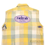 1950's PILGRIM BLOCK PLAID FLANNEL VEST / CUT OFF ...