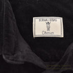 1980's~ BURMA BIBAS BLACK VELOUR SHIRT ... L