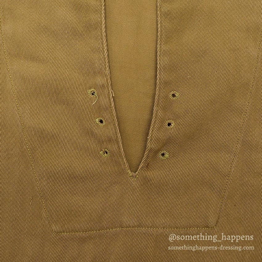 ~1930's UTICA DUXBAK LACE UP PULLOVER SHIRT / UNUSUAL DETAIL ...