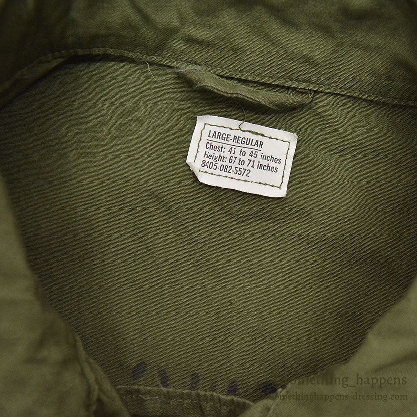 1960's USARMY JUNGLE FATIGUE JACKET 2nd / STENCILED BACK... LR