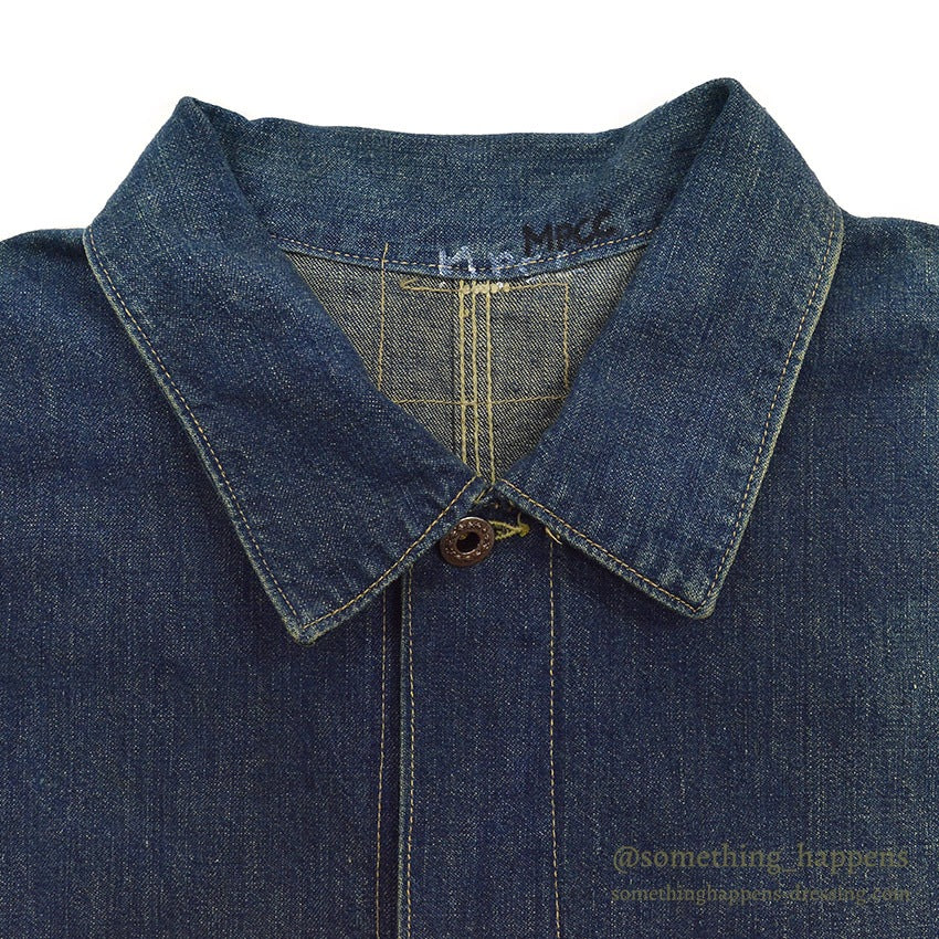 1930's UNKNOWN DENIM COVERALL / THICK DENIM ...