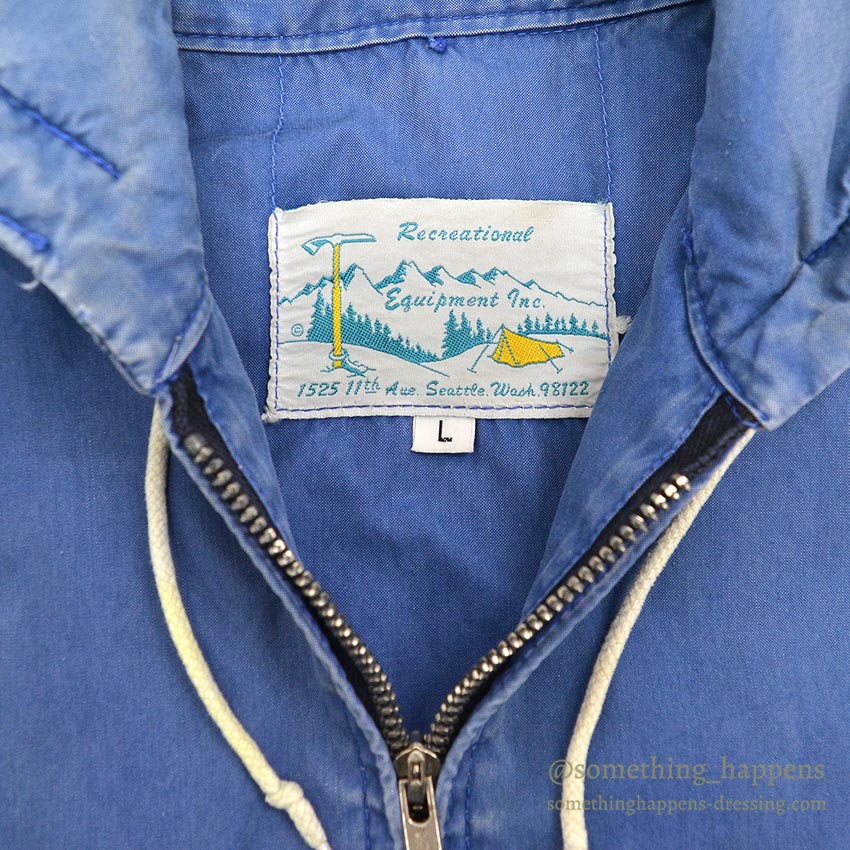 1960's~ REI VENTILE PARKA / FADED BLUE ... L