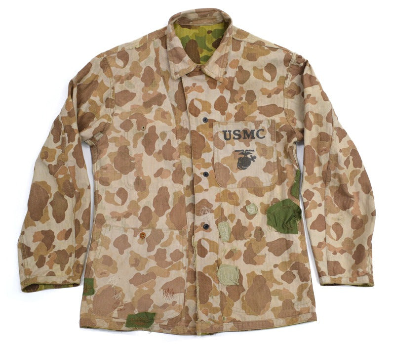 1940s USMC Frogskins Duck Hunter Camo HBT Jacket 1st Size 38