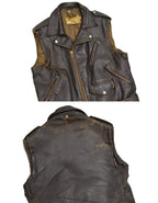 70's Schott 'PERFECTO' ONESTAR RIDERS CUT OFF BROWN