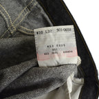 90's デッドストック Levi's 501 ブラックデニム ... W30×L32
