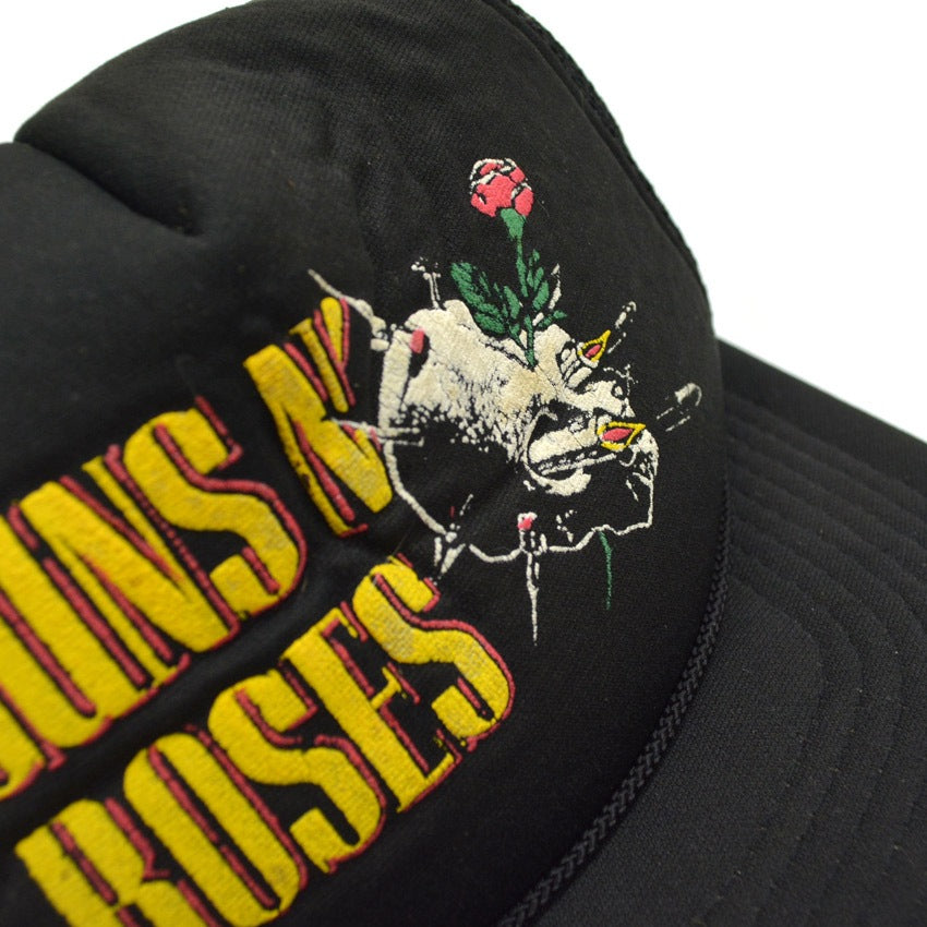 ~90's GUNS N' ROSES Skull Rose Cap...