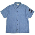 60's US Navy 'Custom Tailored' Chambray Shirt...