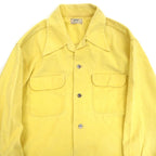 50's Arrow Lemon Yellow Corduroy Box Shirt ... ML