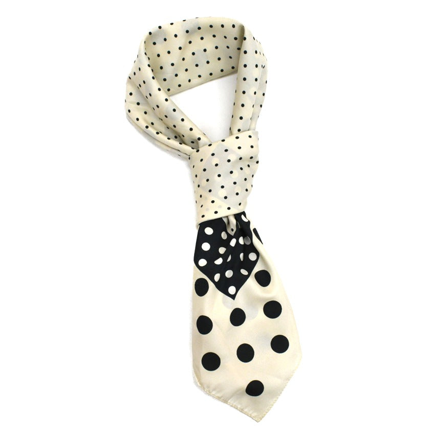 Deadstock Old Polka Dots 白黒 スカーフ ...