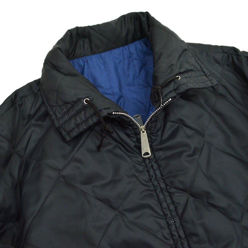 60's McGREGOR Quilted Reversible Jacket, Black... Size M