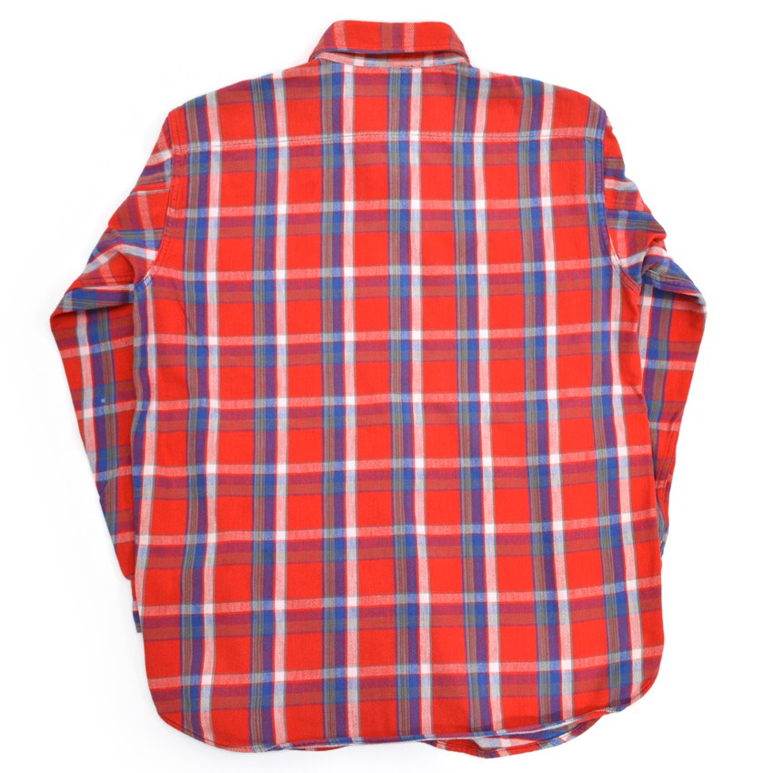 ~60's PILGRIM Flannel Shirt with Gusset... L