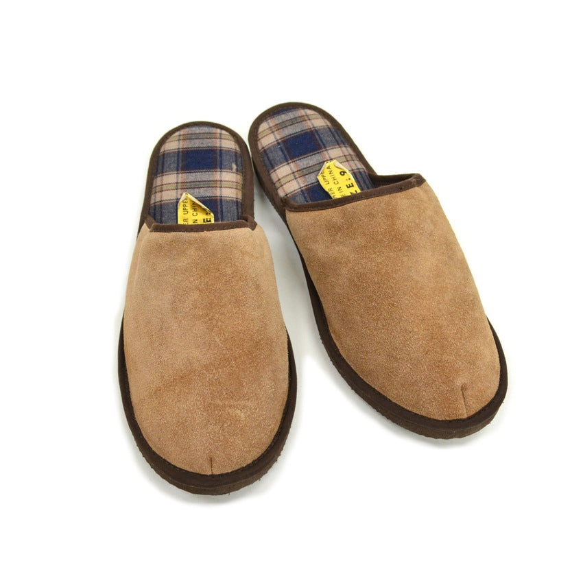 Unused Leather Upper Slippers... Size 9