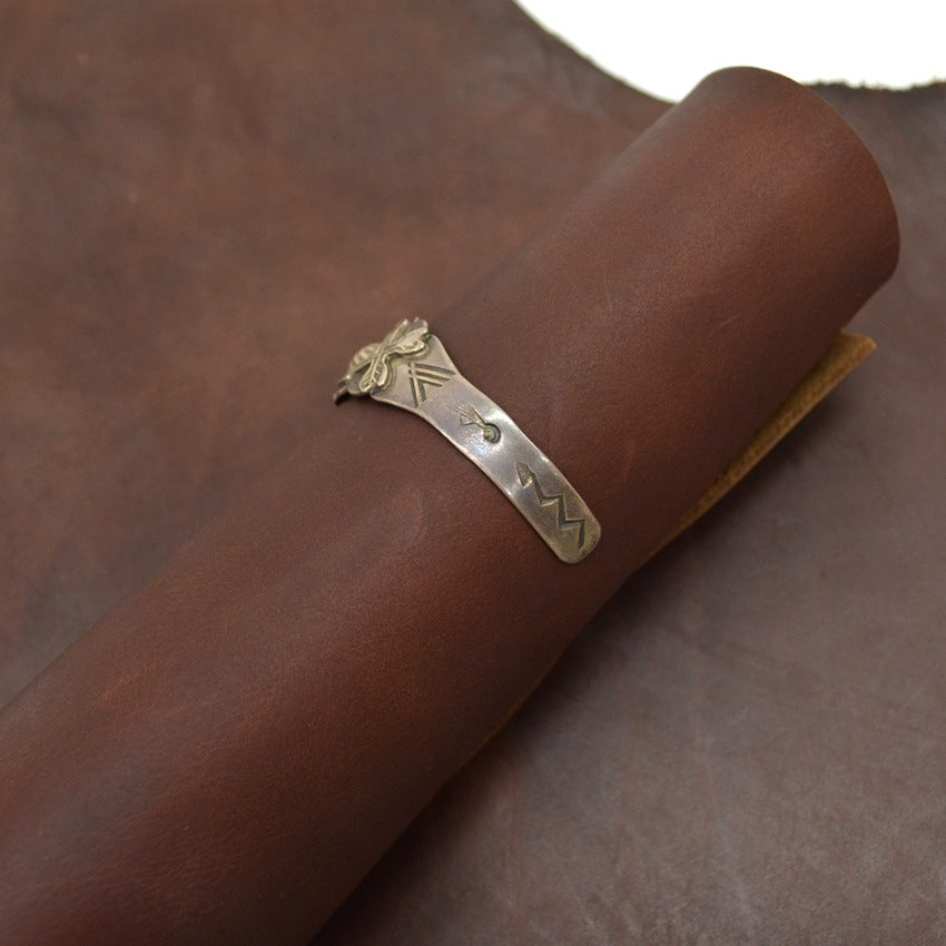 Circa 1930's~ Navajo Fred Harvey Style Copper Bangle... 1