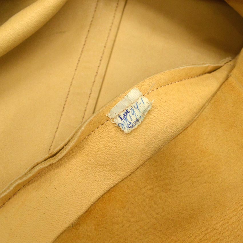 60s-style deerskin jacket with happi coat sleeves...