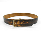 50's PENNEY'S TOWNCRAFT COWHIDE Belt with Brass Buckle...
