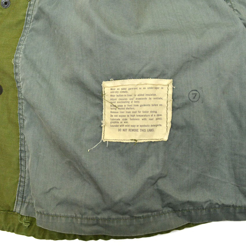 60's US ARMY M-65 2nd type, gray liner, made by ALPHA... SMALL-REGULAR