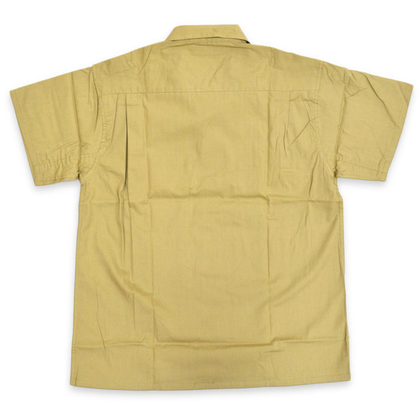50's~ Deadstock GOLD STAR POPLIN S/S SHIRT...M