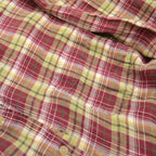 80's- BANANA REPUBLIC Irish Linen Check Shirt...