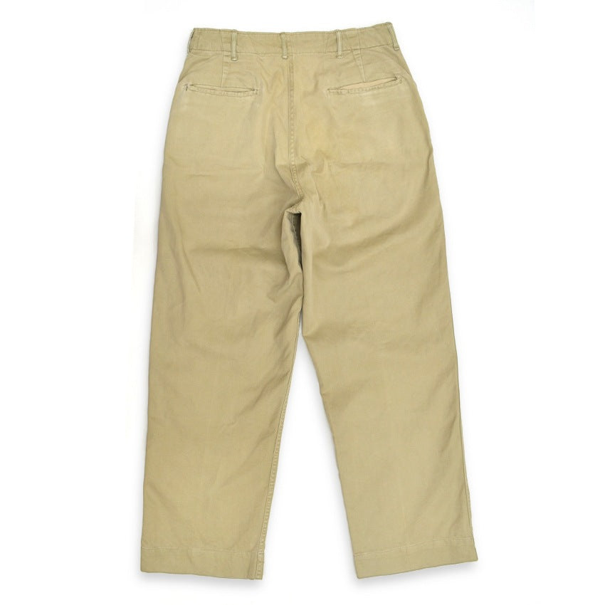 40's U.SARMY 1945 TROUSERS COTTON KAHKI CHINO ... W31 L31