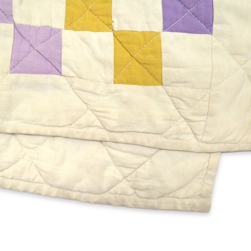 Old Handmade Patchwork Quilt Multi Color ... 59cm×40.5cm