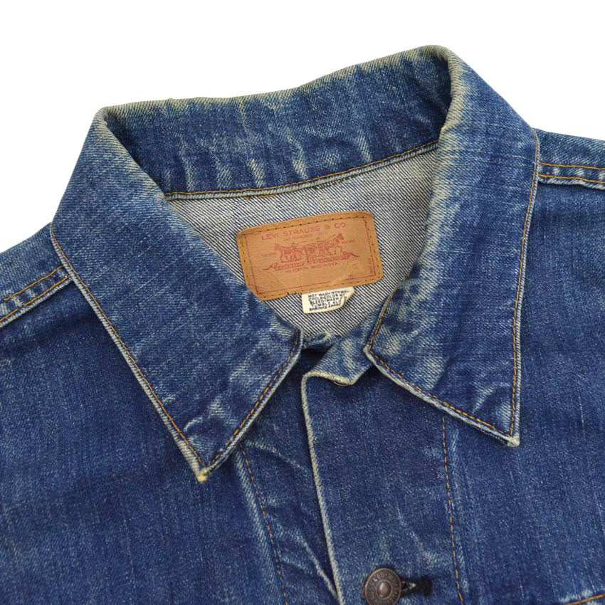 60's Levi's 70505 BIG-E Denim Jacket Cuff Cut!! ... Actual size 44