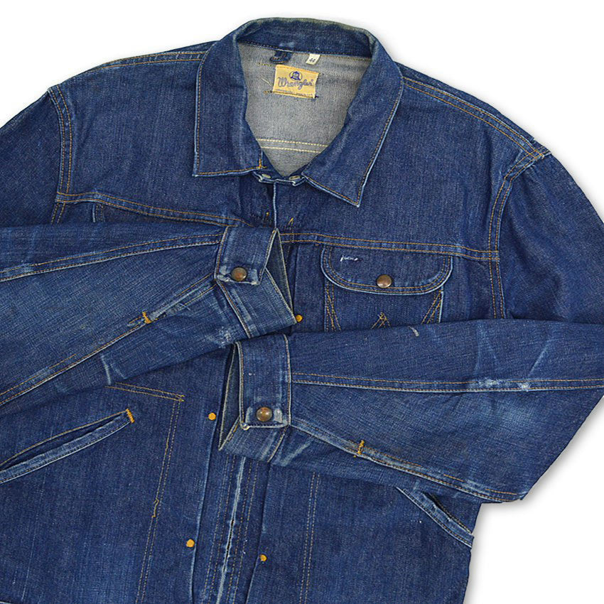 60's Wrangler 24MJZ Denim Jacket Dark... 44