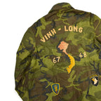 60's VIETNAM TOUR JACKET (Vietnamese Tour Jacket) Camouflage Squadron Embroidery... about M