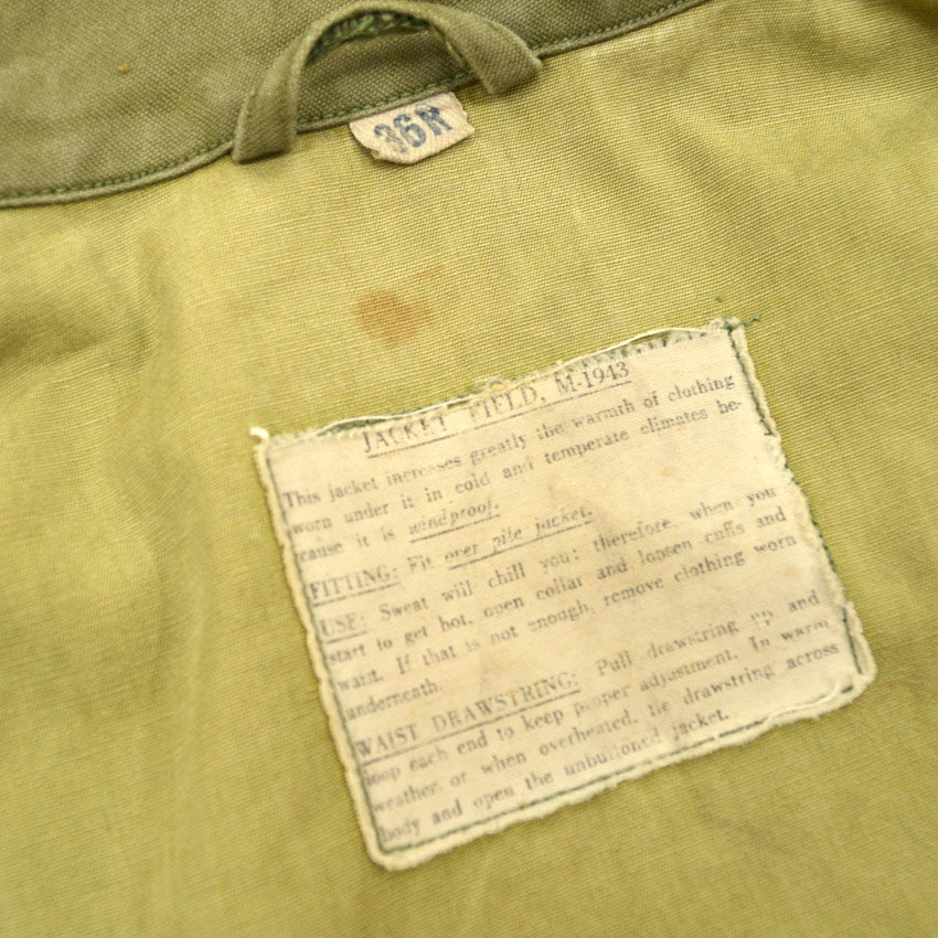 1940s USAF M-1943 WWII JACKET 'E SEMPRE L'ORA' Squadron AS IS ... 36R
