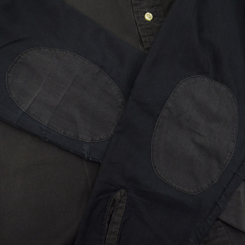 60's Authentic Ivy BLACK TWO TONE B/D SHIRT...M