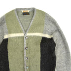 60's Kandahar FOUR COLAR MOHAIR CARDIGAN... L