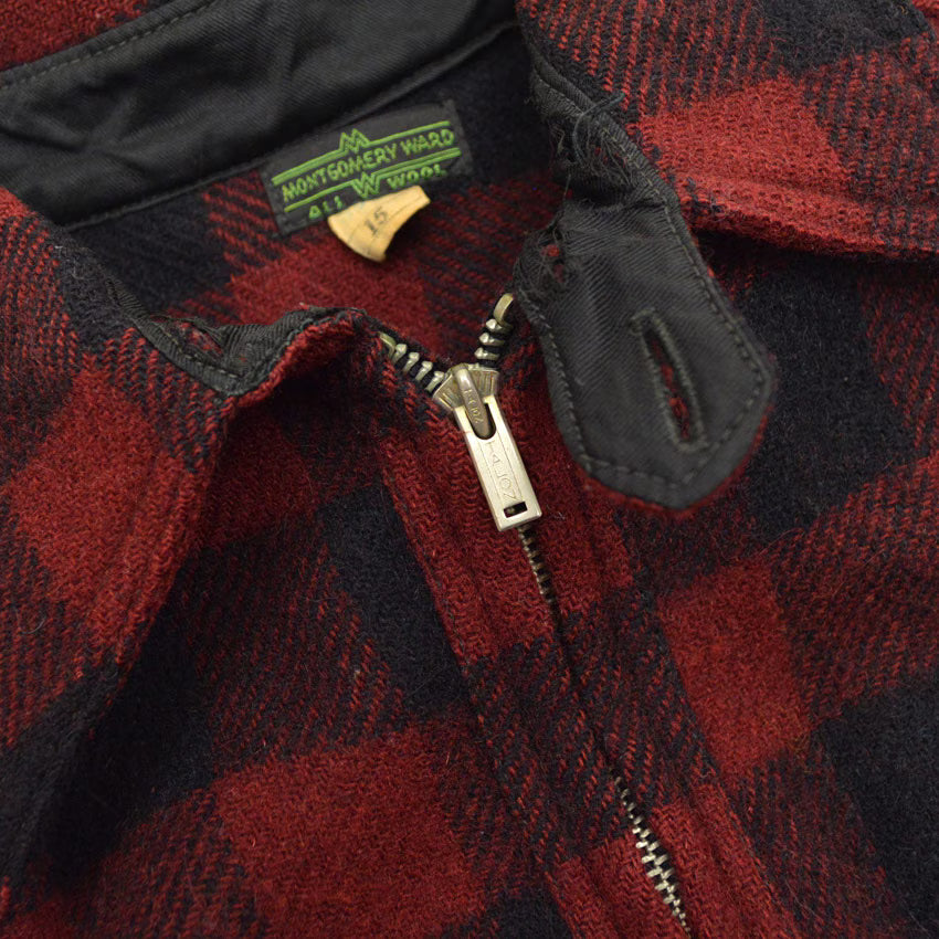 1930s Montgomery Ward Chin Strap Half-Zip Wool Shirt ...15