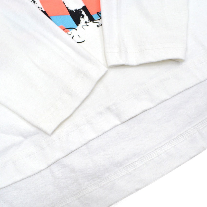 80's Deadstock OCEAN PACIFIC GRAPHIC DROPTAIL TEE...M