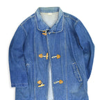 ~90's DENIM DUFFLE COAT...M