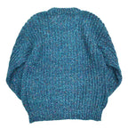 80s LAND'S END Irish-made marble-colored hand-knitted sweater...