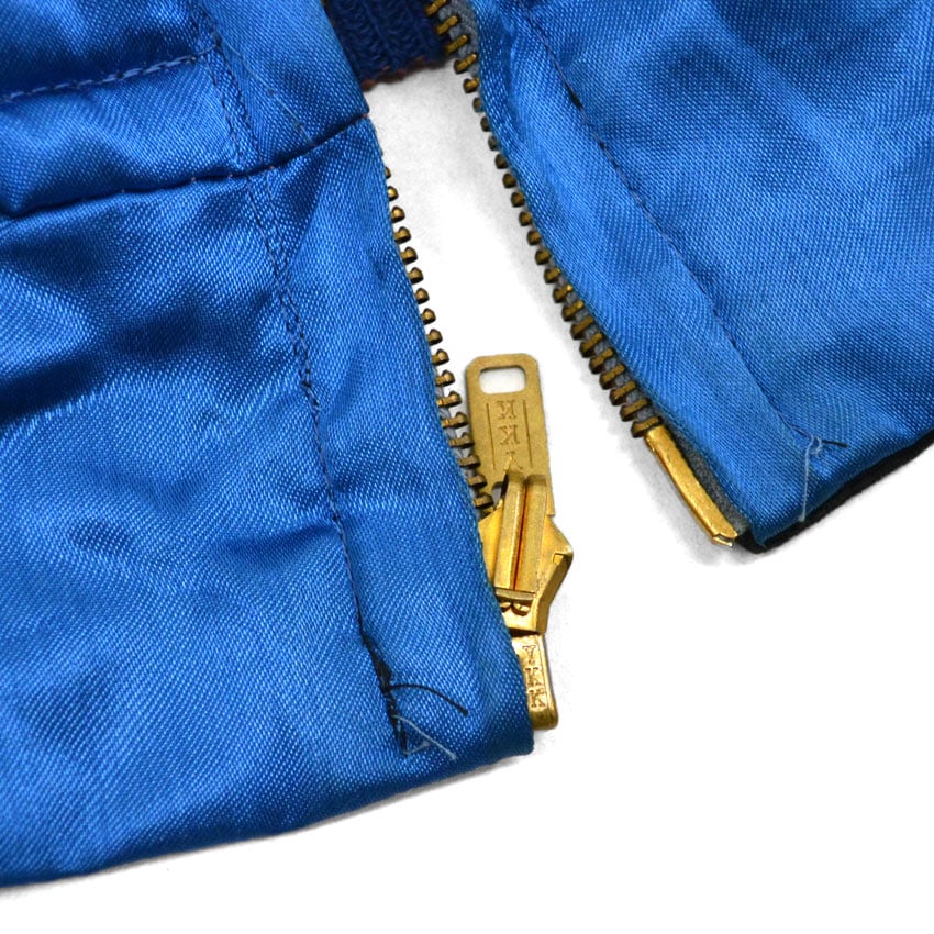 1950s Deadstock JAPAN SOUVENIR JACKET (Sukajan) - Black Velvet with YKK Zipper...