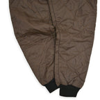 60's~ SEARS ROEBUCK Ted Williams Dark Brown Quilting Pants...