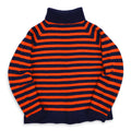 50's〜 OLD BORDER TURTLE WOOL SWEATER ORANGE × NAVY ...